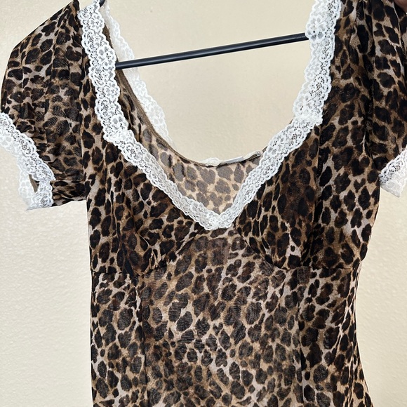 Kimchi Blue Blake Puff Sleeve Mesh Top - Picture 4 of 8